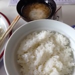 みゆき食堂 - ご飯＆味噌汁(具は定番若布)
