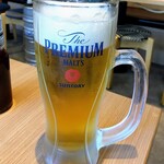 肉の満牛萬 - 生ビール(プレモル)