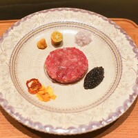 東京肉しゃぶ家 秀彬 - 但馬玄タルタル ベルーガキャビア