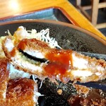 とんかつ　水泉 - ワサビこんな感じ
