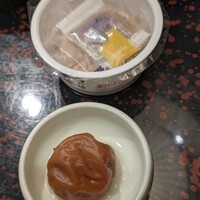 日本料理 嵯峨野 (ホテル日航プリンセス京都) - 梅干しと納豆