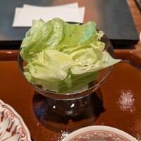 高台寺 丹虎 - 口直しのレタス