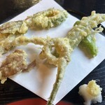 郷土料理ともん - 山菜と夏野菜の天ぷら