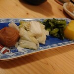 高崎個室居酒屋 居酒肴 じゅうにつき - お新香盛り合わせ (780円)