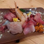 高崎個室居酒屋 居酒肴 じゅうにつき - お造り盛り合わせ (2,500円)×２人前