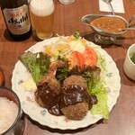 マルシェ - テンション上がる見た目のコロッケ定食＋カレー