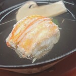 日本料理 久丹 - 噴火湾産の毛蟹です。おそらく毛ガニ味噌も混ぜ込まれているのかな？