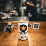 諭吉そば - サッポロ黒ラベル：350円