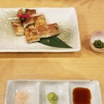 まんまる - 白焼き到着時。