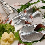 龍のかくれんぼ - 秋刀魚刺身⑤