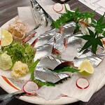 龍のかくれんぼ - 秋刀魚刺身③