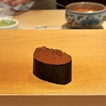 鮨 はしもと - 新いくら 軍艦巻き 醤油漬けではなく煮切醤油