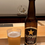 鮨 はしもと - サッポロ黒ラベル小瓶♪