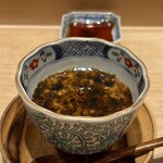 鮨 はしもと - 牡蠣（厚岸）の茶碗蒸し 海苔