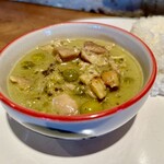 ジャスミンアンジェロ - 鶏肉のグリーンカレー(ゲンキョーワンガイ)
ジャスミンライス付き¥1100