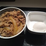 吉野家 - 料理写真:牛丼並 498円 玉子 118円 つゆだく 0円