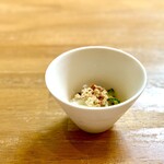 酒楽亭 空庵 - ゴーヤと燻製鴨肉のフレーク