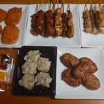 はまけい - 料理写真:お皿に並べた買い求めた品