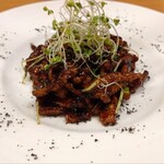 九眼橋 - 豚もも肉の細切り　甘味噌炒め