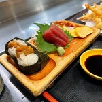 天麩羅の里　天 - 天むす　お刺身