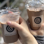 チャイブレイク - ←スパイスチャイラテ シナモン(cold)¥650                 →チャイフラッペ　マサラ¥810