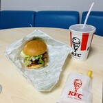 ケンタッキーフライドチキン - 料理写真:ダブルチキンフィレバーガーセット('25/09/07)
