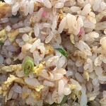 一楽ラーメン - やきめしのどアップ！