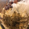 天然氷 にちか - ほうじ茶に小豆をトッピング