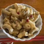 ナイス☆ユカリ - マカロニサラダ（この日はガパオ風）