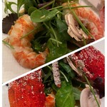 北斎 FINE DINING - 料理　サラダ　アメリケーヌマヨネーズソース