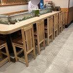 鮨藤 - 店内カウンター席