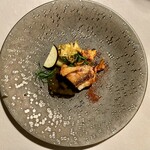 アルカナイズ - 本日の厳選鮮魚 トマト 茄子 鮑