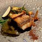 アルカナイズ - 本日の厳選鮮魚 トマト 茄子 鮑