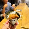 黒さつま鶏 煉火 - 皮の手巻き