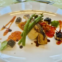 レストラン ミッテ - メインのお魚料理　真鯛のグリル