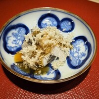 弐ノ蔵 - 焼いた太刀魚にポン酢と山わさび