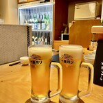 吟醸マグロ - 飲み放題のビール