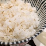 とろろや - 麦めし（塩鯖の焼魚膳）