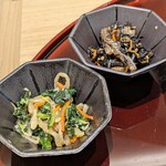 とろろや - 小鉢（塩鯖の焼魚膳）