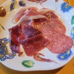 トラットリア・イタリア - 生ハムの盛り合わせ