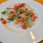 トラットリア・イタリア - タイのカルパッチョ