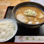 陣屋 - みそらぁめん +ライス(小)