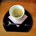 카부세차 카페 - 桃ゼリー乗せかぶせ茶ムース