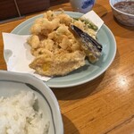 光村 - かき揚げ定食　2000円