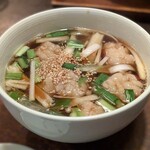 317703701 - 牛ホルモンつけ汁・うどん（小）￥1,200