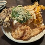 317704252 - 野菜天三点盛り ￥850