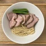 中華そば 紆折 - いりこの冷やし中華・1000円＋肉増し（3枚）200円