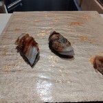 銀座のみこ寿司 - 穴子、煮蛤