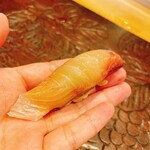 天ぷら たけうち - シマアジ