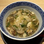 鮨 一二郎 - 鱧の茶碗蒸し  松茸あんかけ